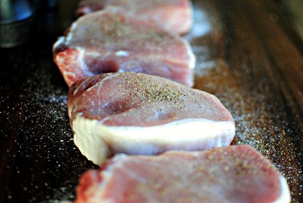 Maple Honey Glazed Pork Chops l SimplyScratch.com