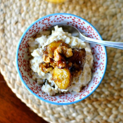 Bananas Foster Oatmeal Simply Scratch