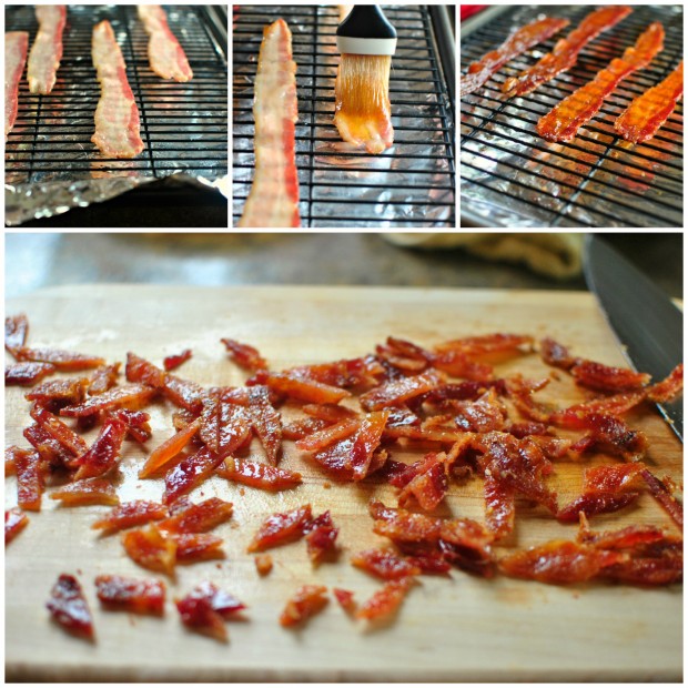 maple bacon collage