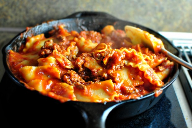 Simply Scratch Easy Skillet Lasagna - Simply Scratch