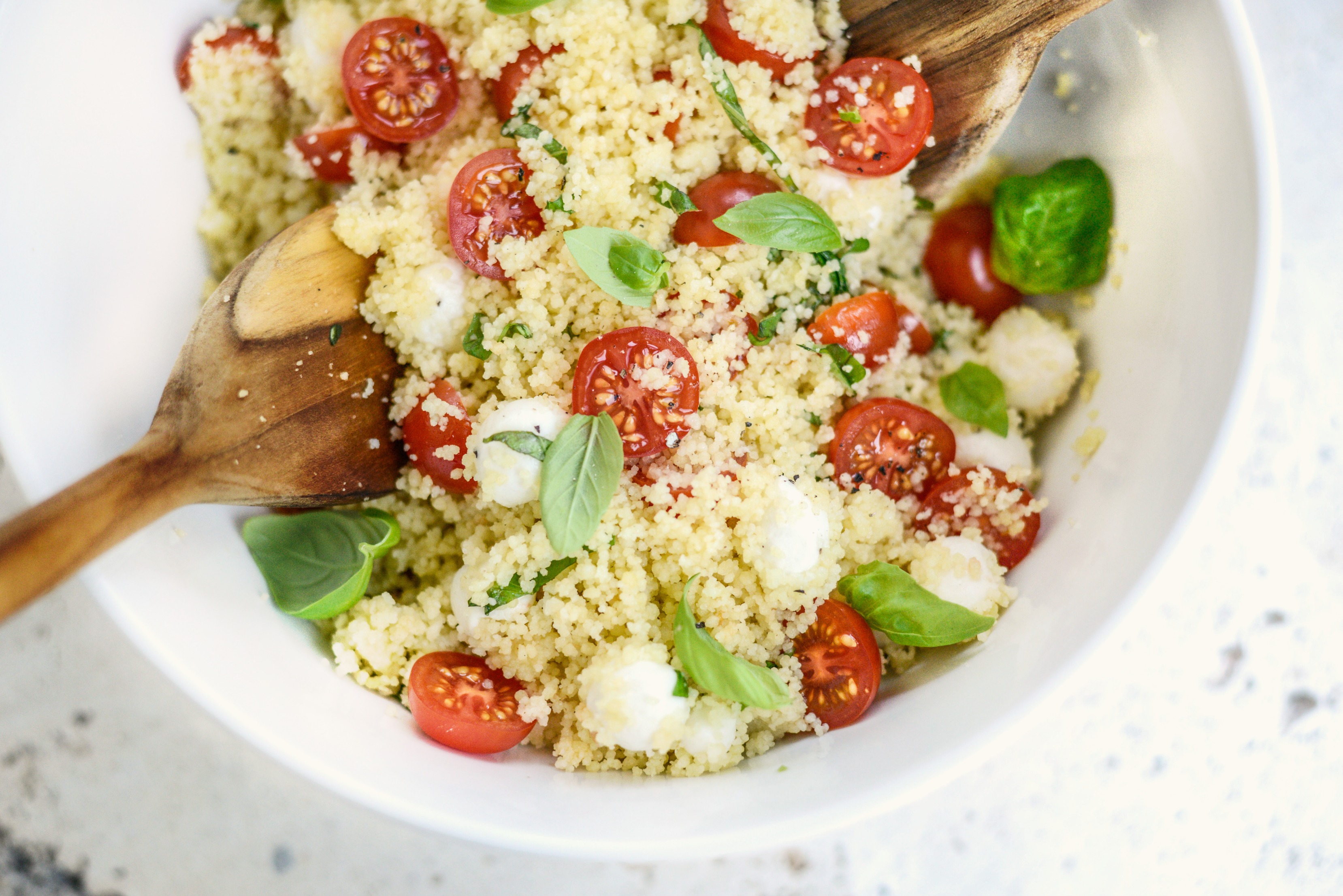 Caprese Couscous Salad Simply Scratch