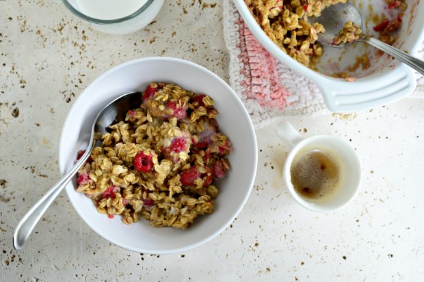 Baked Raspberry Oatmeal with Brown Butter Drizzle l SimplyScratch.com (21)