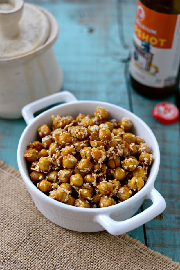 Honey Sesame Roasted Chickpeas l SimplyScratch.com (14)