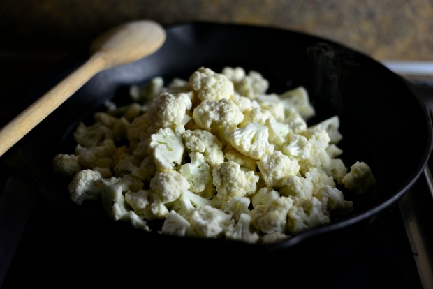 Skillet Parmesan Garlic Cauliflower l SimplyScratch.com (4)