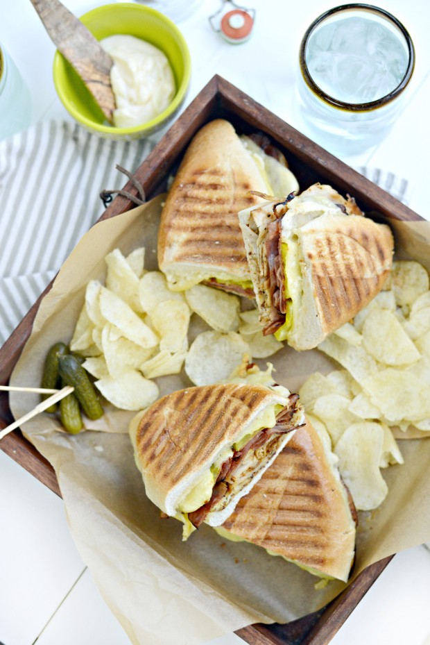 Pressed Cuban Sandwich with Roasted Garlic Aioli - Simply Scratch