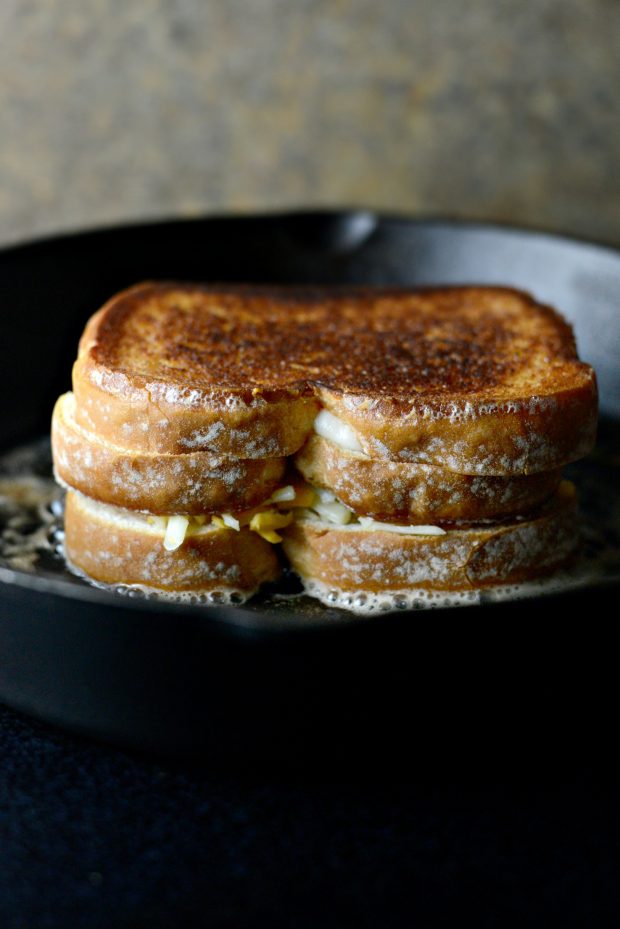 Double Decker Grilled Cheese Sandwich l SimplyScratch.com