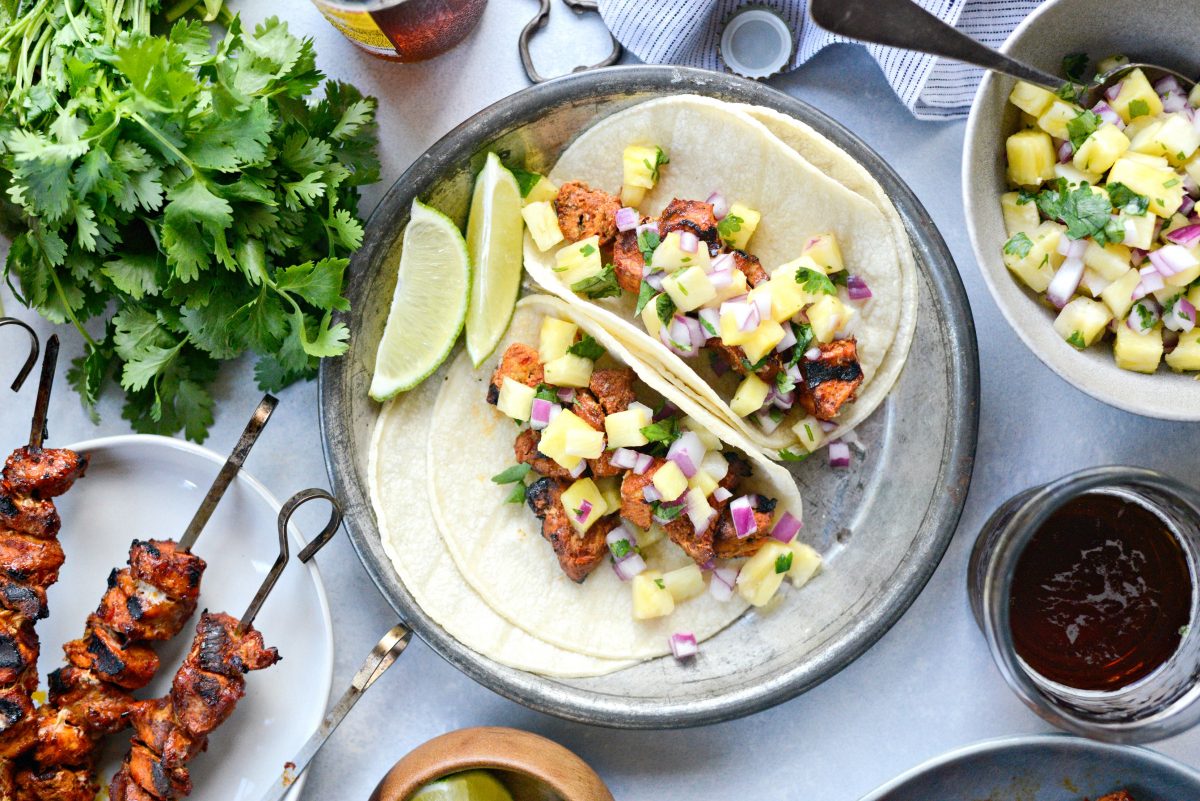 Simply Scratch Easy Tacos al Pastor with Pineapple Salsa - Simply Scratch