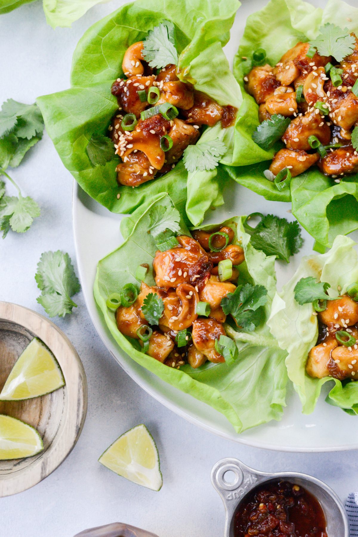 Simply Scratch Thai Cashew Chicken Lettuce Wraps Simply Scratch