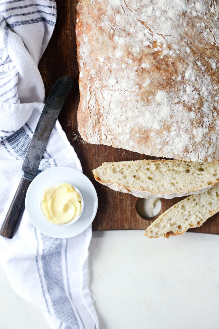 Simply Scratch Homemade No-Knead Ciabatta Bread - Simply Scratch