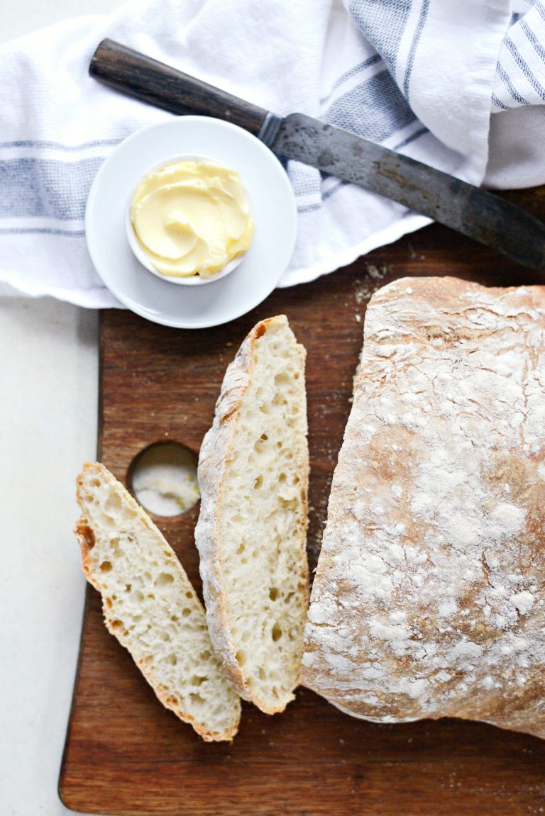 Simply Scratch Homemade No-Knead Ciabatta Bread - Simply Scratch