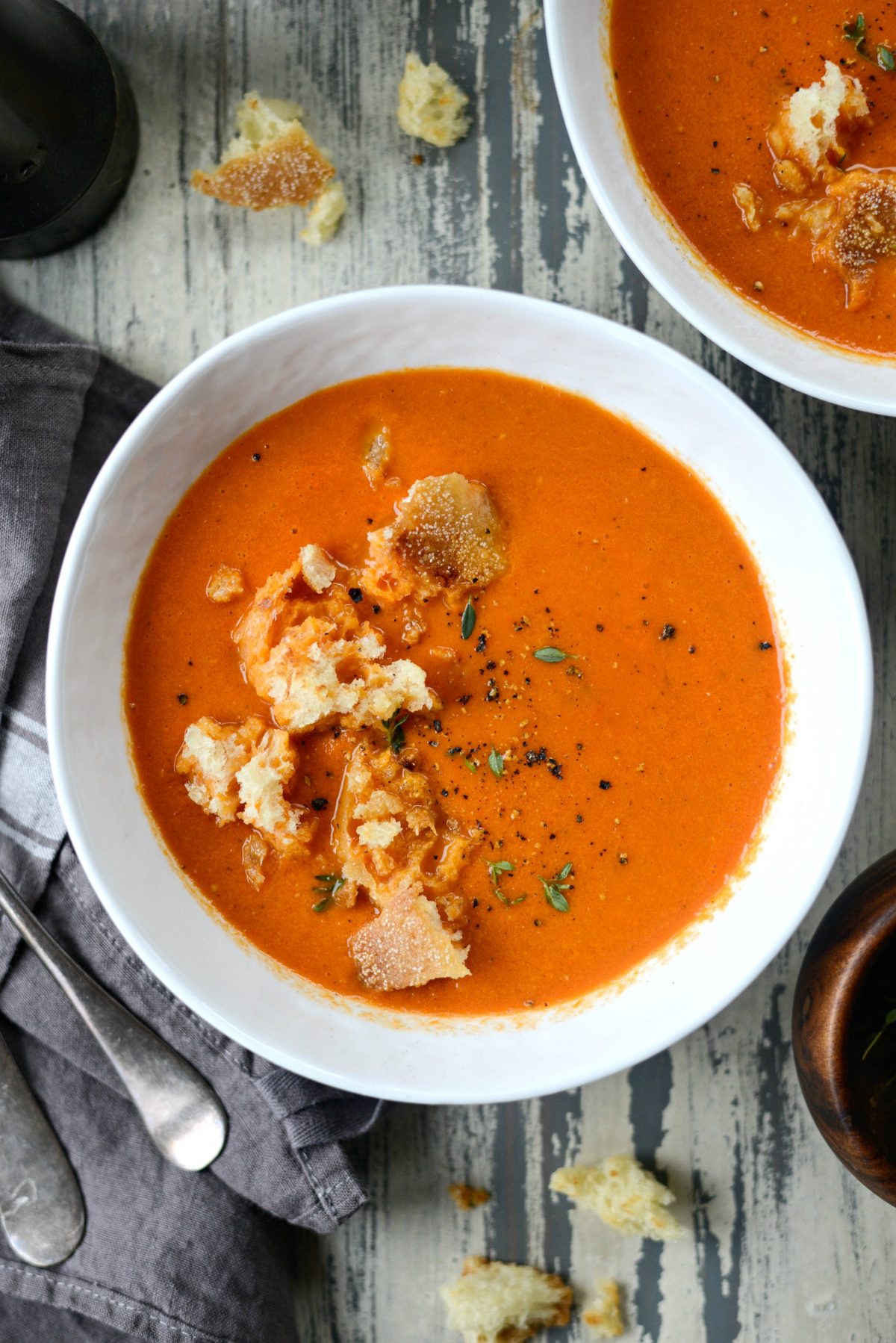 Homemade Roasted Red Pepper Tomato Soup - Simply Scratch