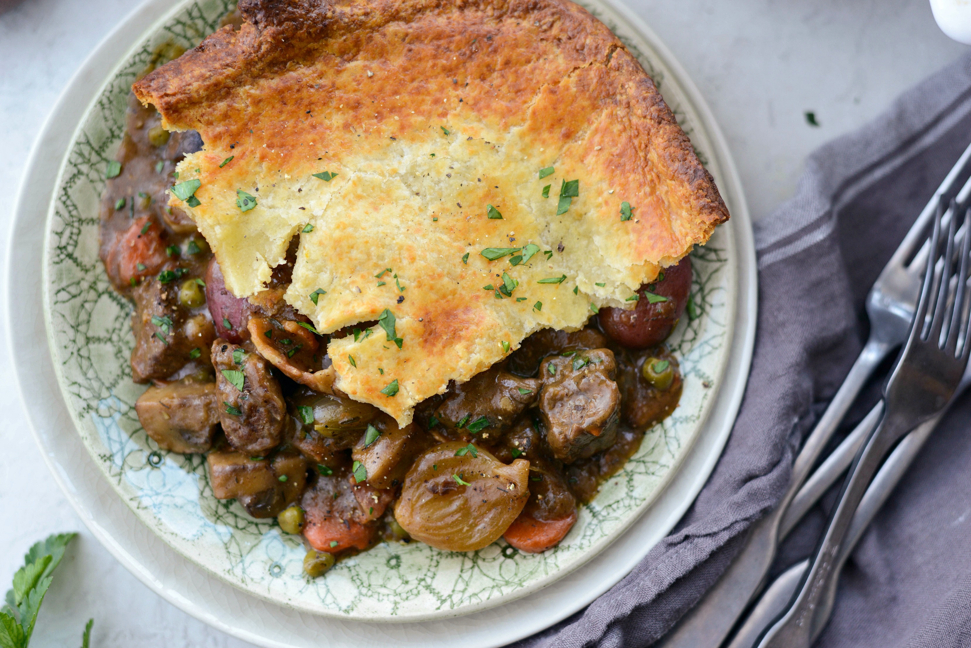 Simply Scratch Guinness Beef Pot Pie With Irish Cheddar Crust Simply Scratch 