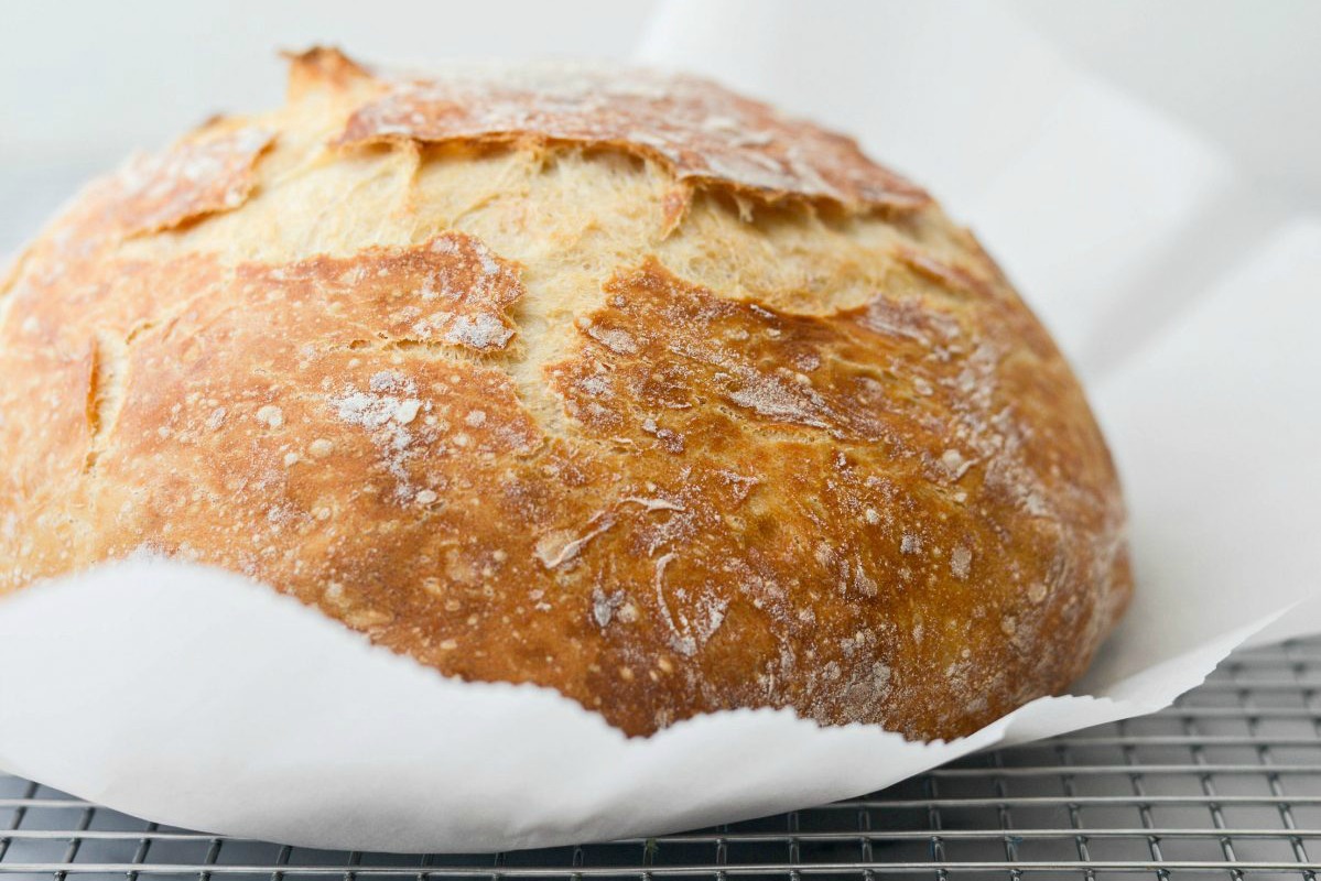 No Knead Rustic Bread Simply Scratch