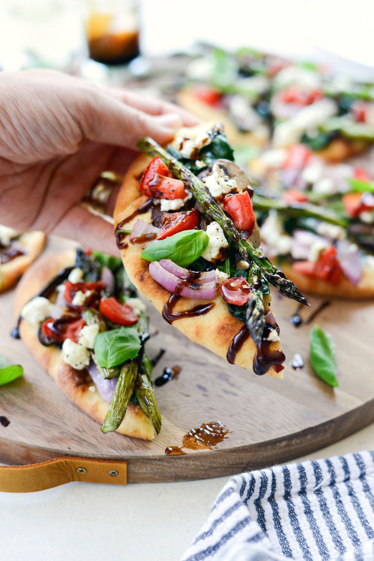 Vegetable and Goat Cheese Flatbread Simply Scratch