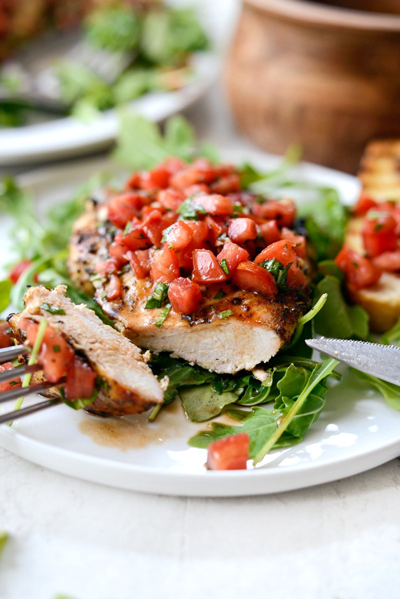 Grilled Chicken Bruschetta Simply Scratch