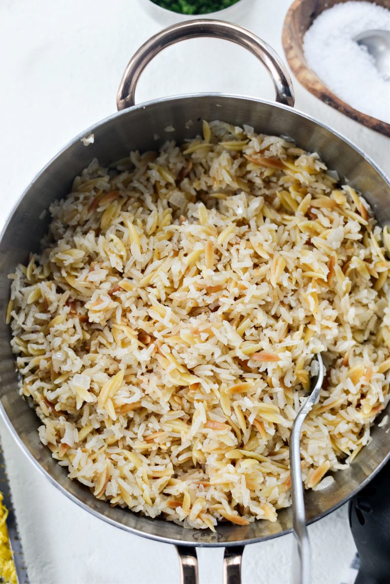 Greek Lemon Rice Pilaf Simply Scratch