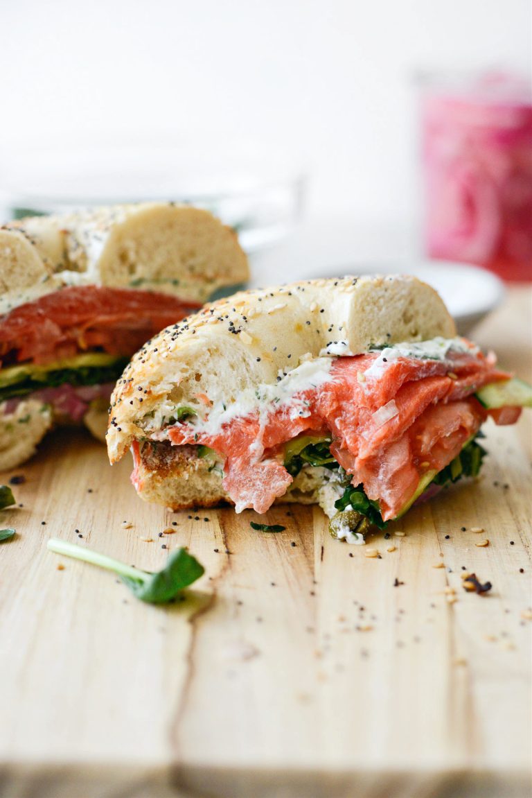 Smoked Salmon Bagel Sandwich Simply Scratch