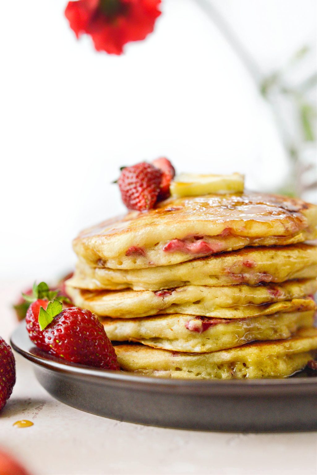 Strawberry Buttermilk Pancakes Simply Scratch