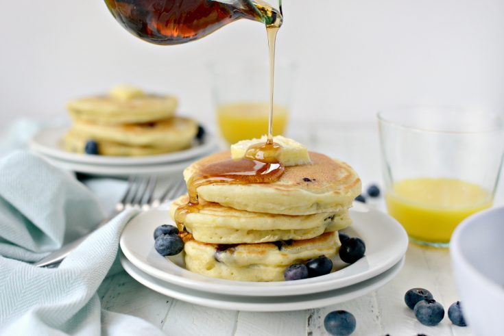 Lemon Blueberry Pancakes - Simply Scratch