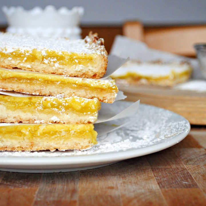 Lemongrass Squares with Coconut Shortbread Crust - Simply Scratch
