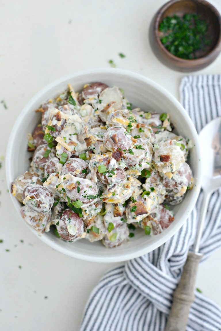 Bacon Cheddar Ranch Potato Salad Simply Scratch