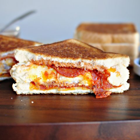 Grilled Double Decker Pizza Sandwich - Simply Scratch