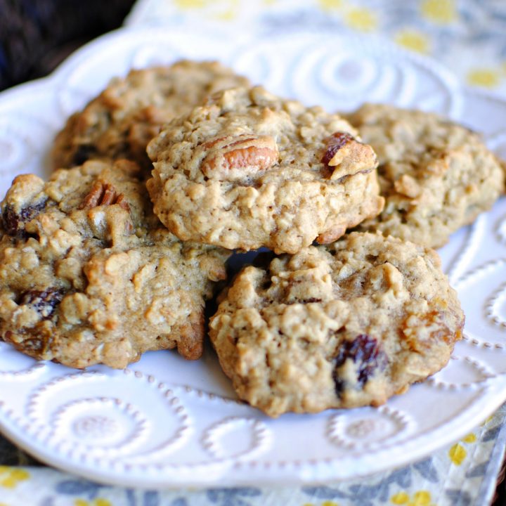 Toasted Pecan Rum Raisin Oatmeal Cookies Simply Scratch 9579