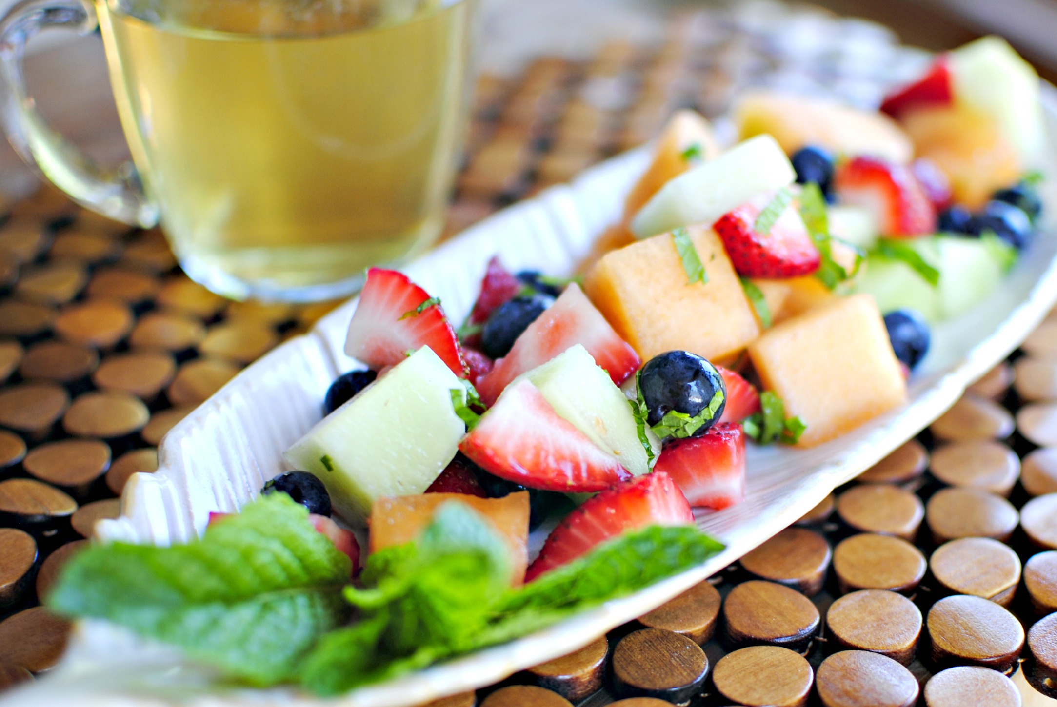 White Wine Drenched Fruit Salad - Simply Scratch