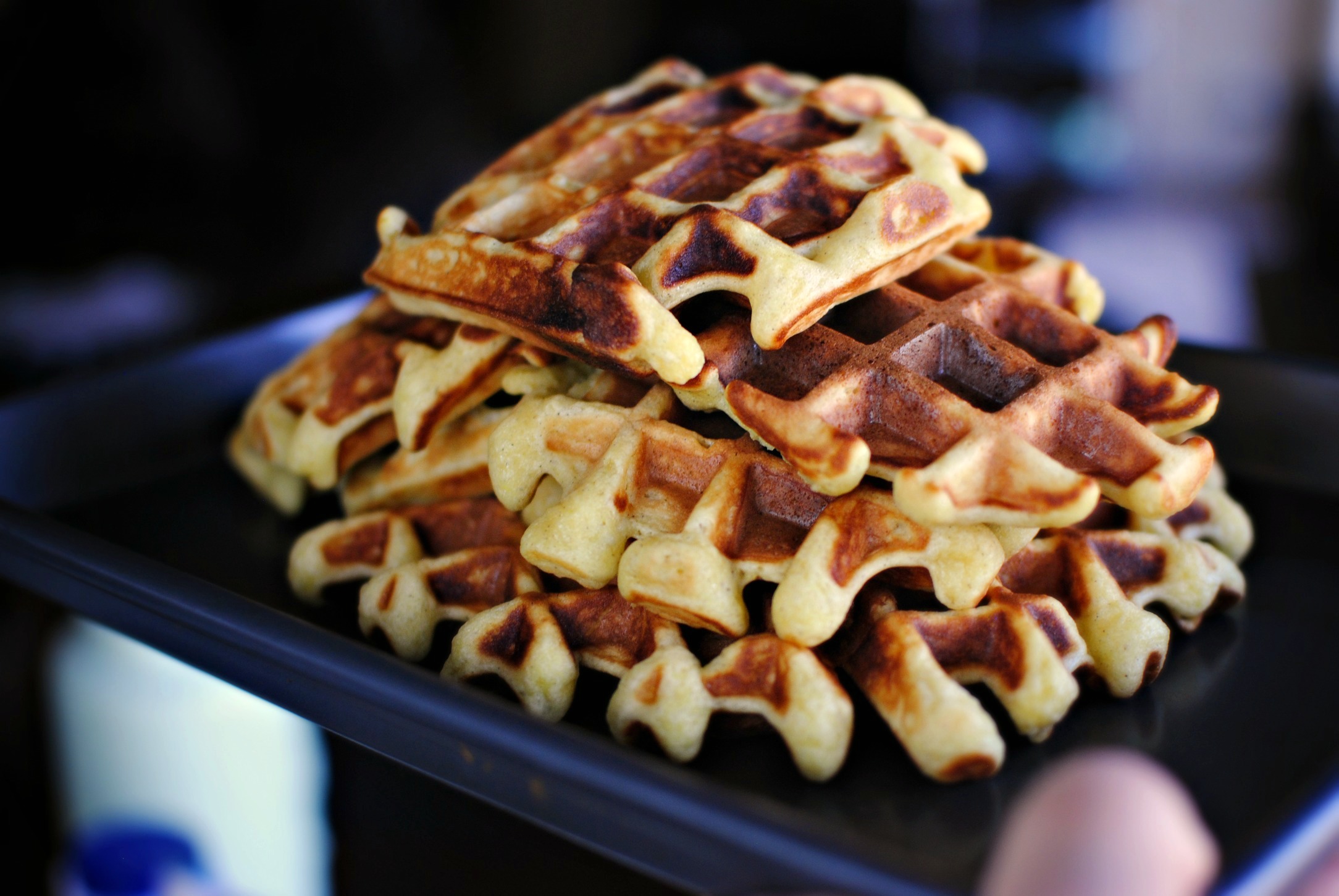 Simply Scratch tower of waffles - Simply Scratch