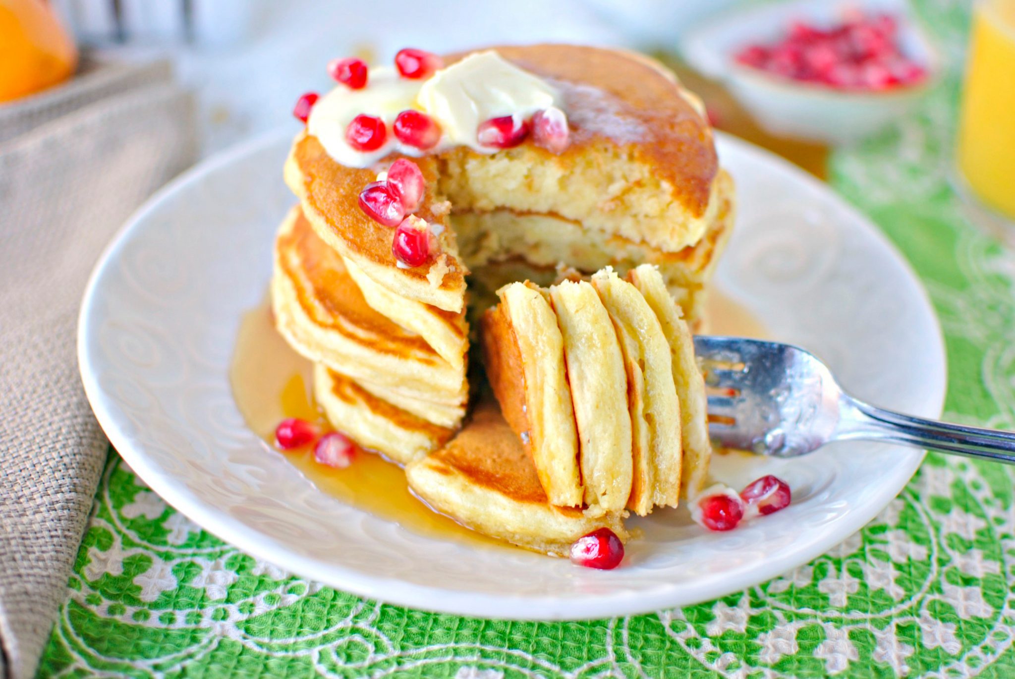 Eggnog Pancakes - Simply Scratch