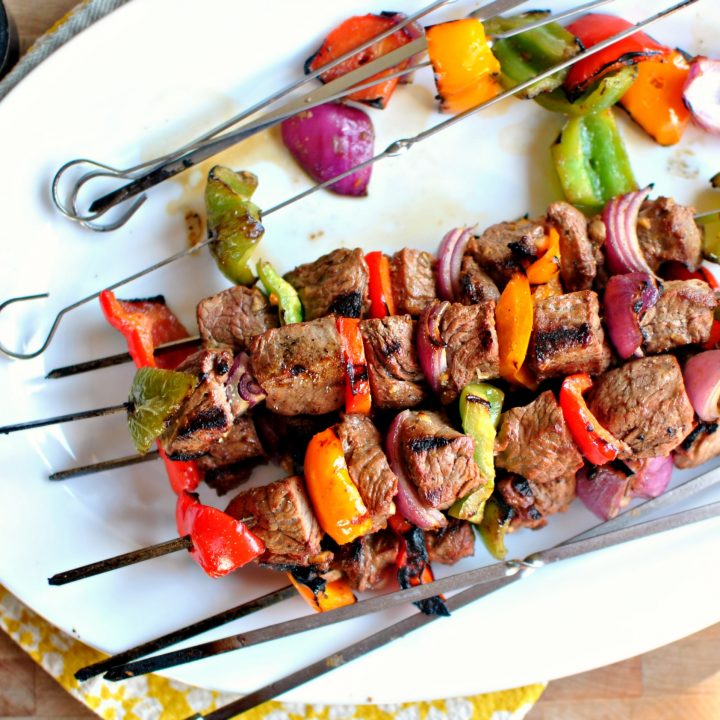 Grilled Marinated Steak Kebabs - Simply Scratch