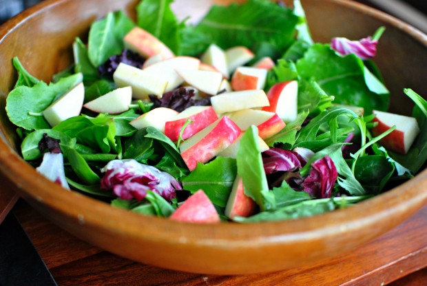 Apple Cherry And Candied Walnut Salad With Cherry Balsamic Vinaigrette Simply Scratch