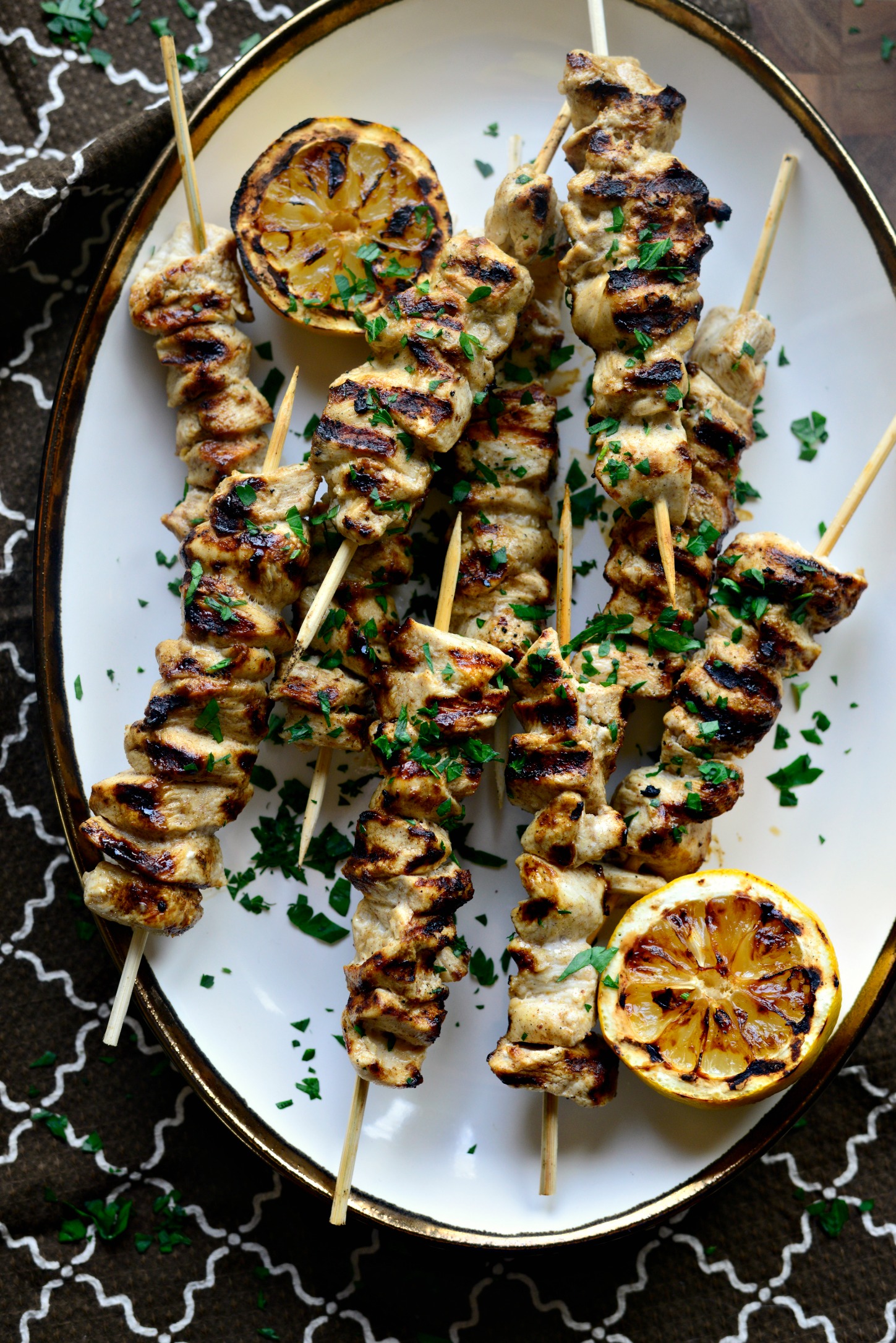 Grilled Chicken Shawarma Kebabs - Simply Scratch