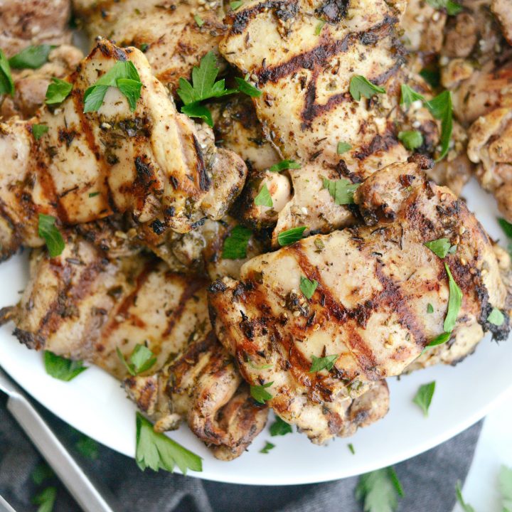 Grilled Za'atar Chicken Thighs - Simply Scratch