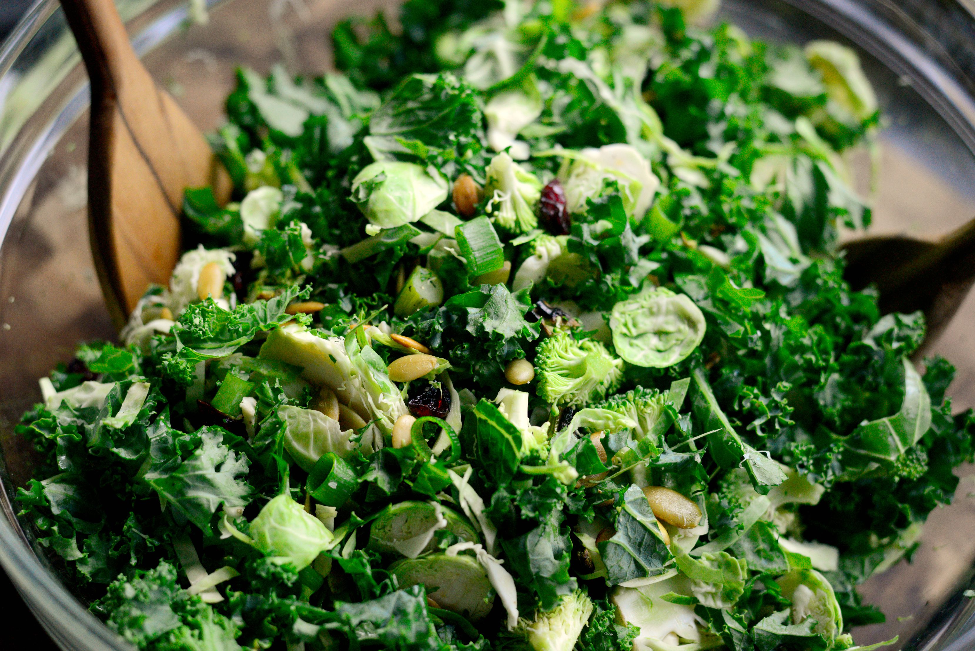 Simply Scratch Kale Brussels Sprout Chopped Salad - Simply Scratch