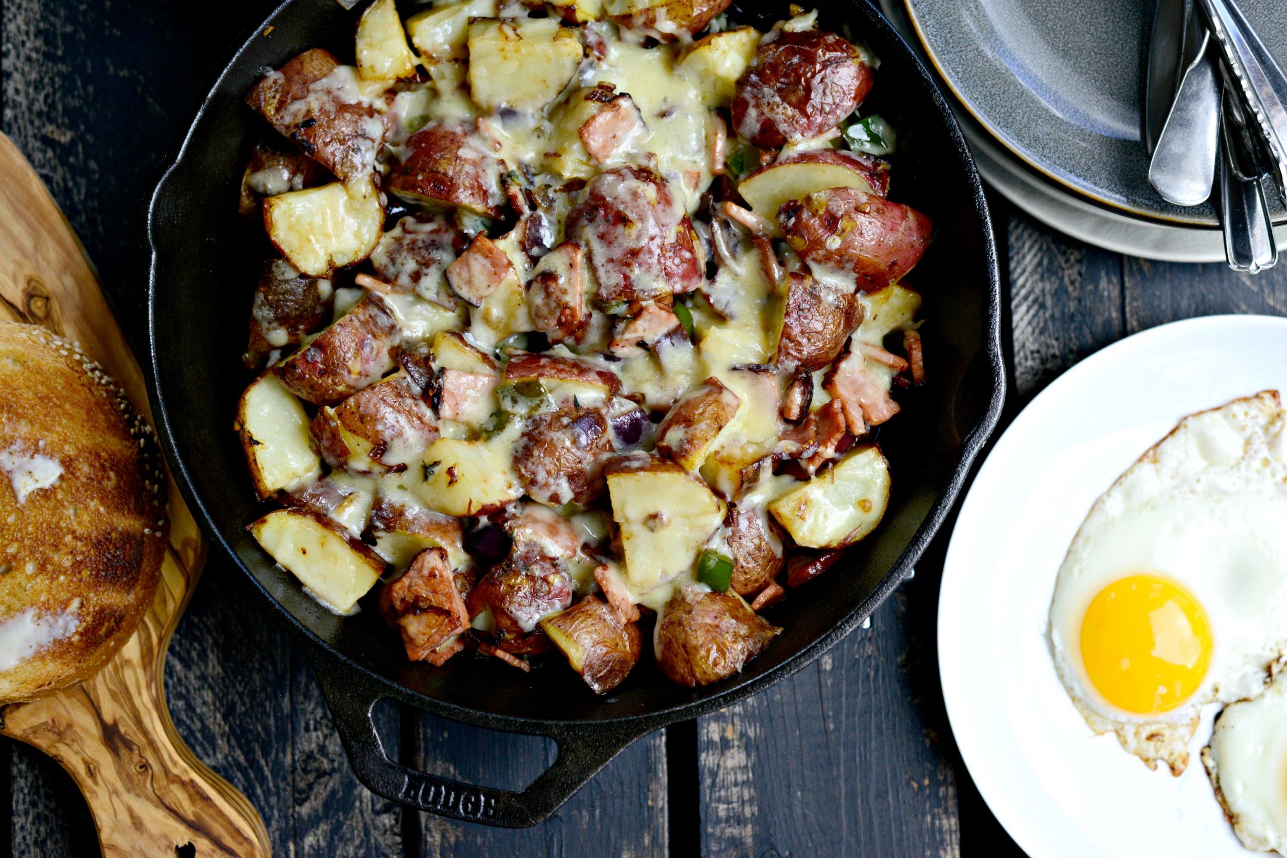 Fried Potatoes and Ham Recipe - A Family Favorite - Simplify, Live, Love