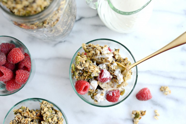 Coconut Chia Seed Granola - Simply Scratch