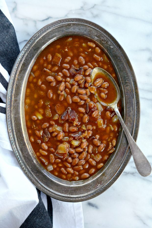 5-Ingredient Barbecue Bacon Baked Beans - Simply Scratch