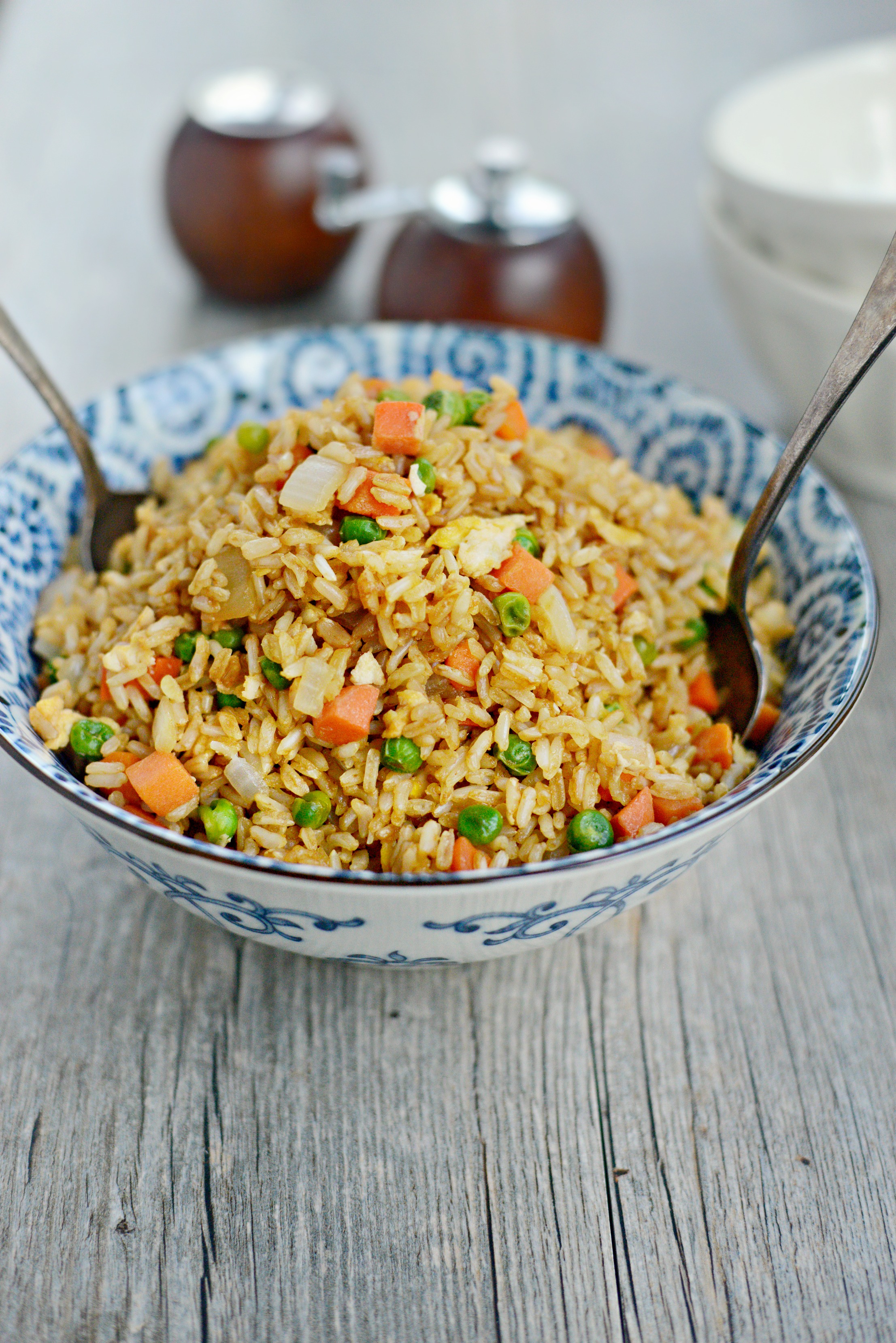 Easy Vegetable Fried Brown Rice with Egg - Simply Scratch