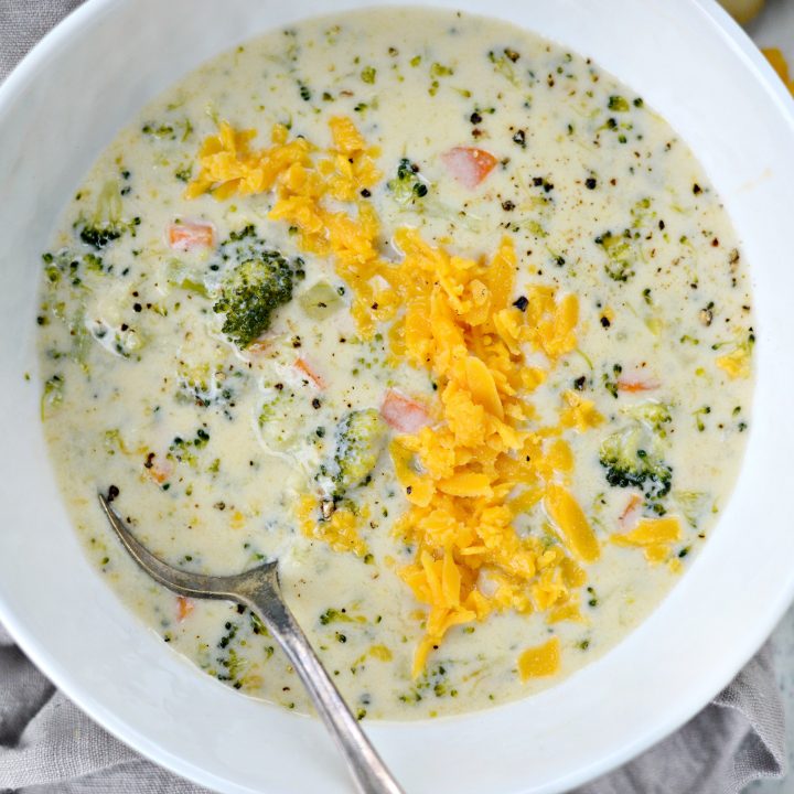 One Pot Broccoli Cheddar Soup - Simply Scratch