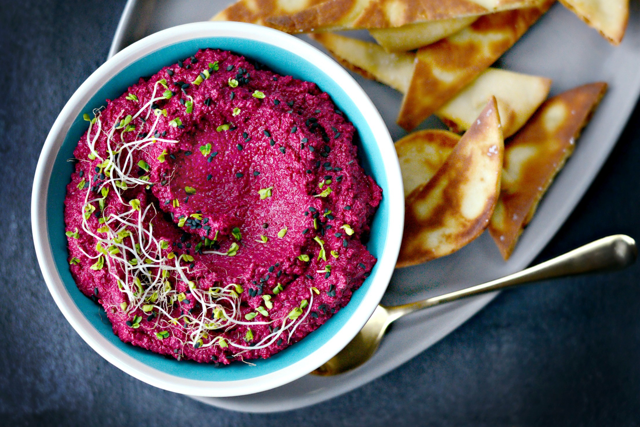 Roasted Beet Hummus - Simply Scratch