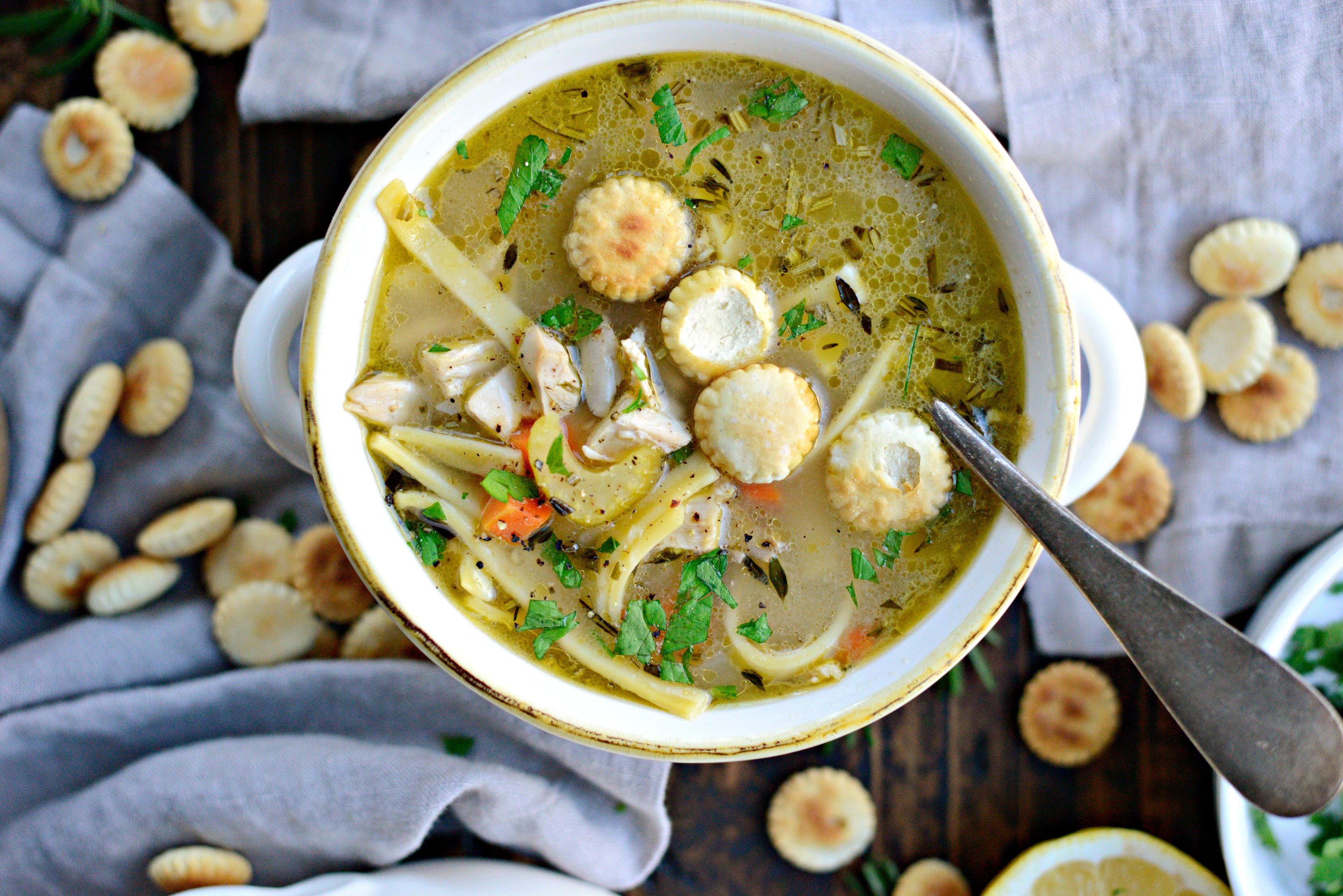 Chicken Noodle Soup + Focaccia Recipe