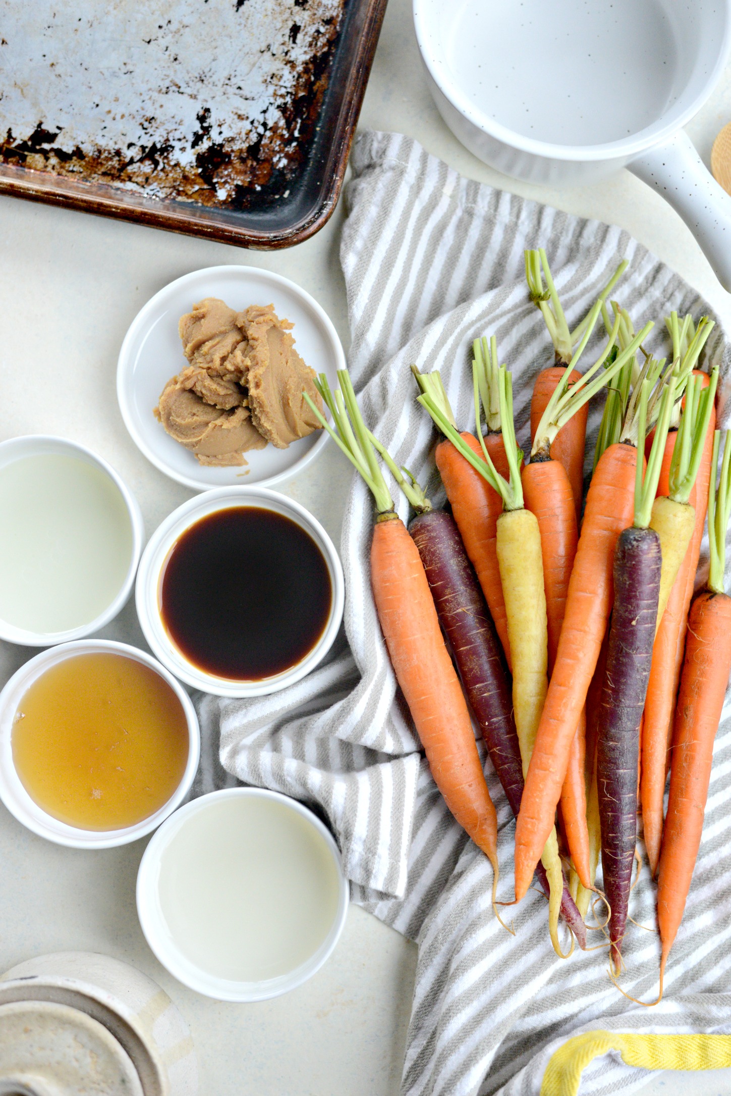 Miso Honey Glazed Whole Roasted Carrots - Simply Scratch