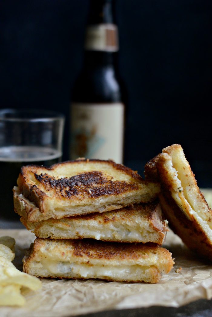 Fancy Three-Cheese Grilled Cheese Sandwich