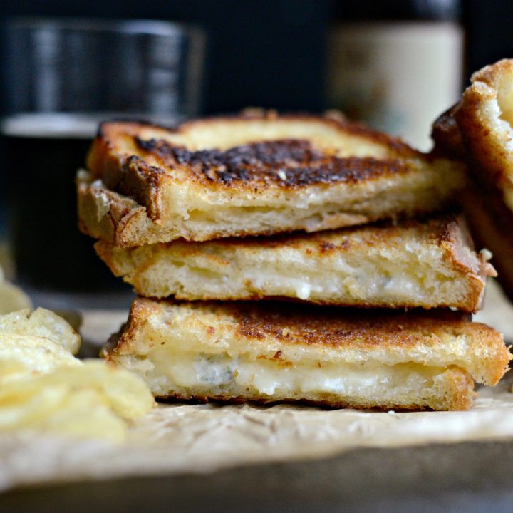 Fancy Three-Cheese Grilled Cheese Sandwich - Simply Scratch