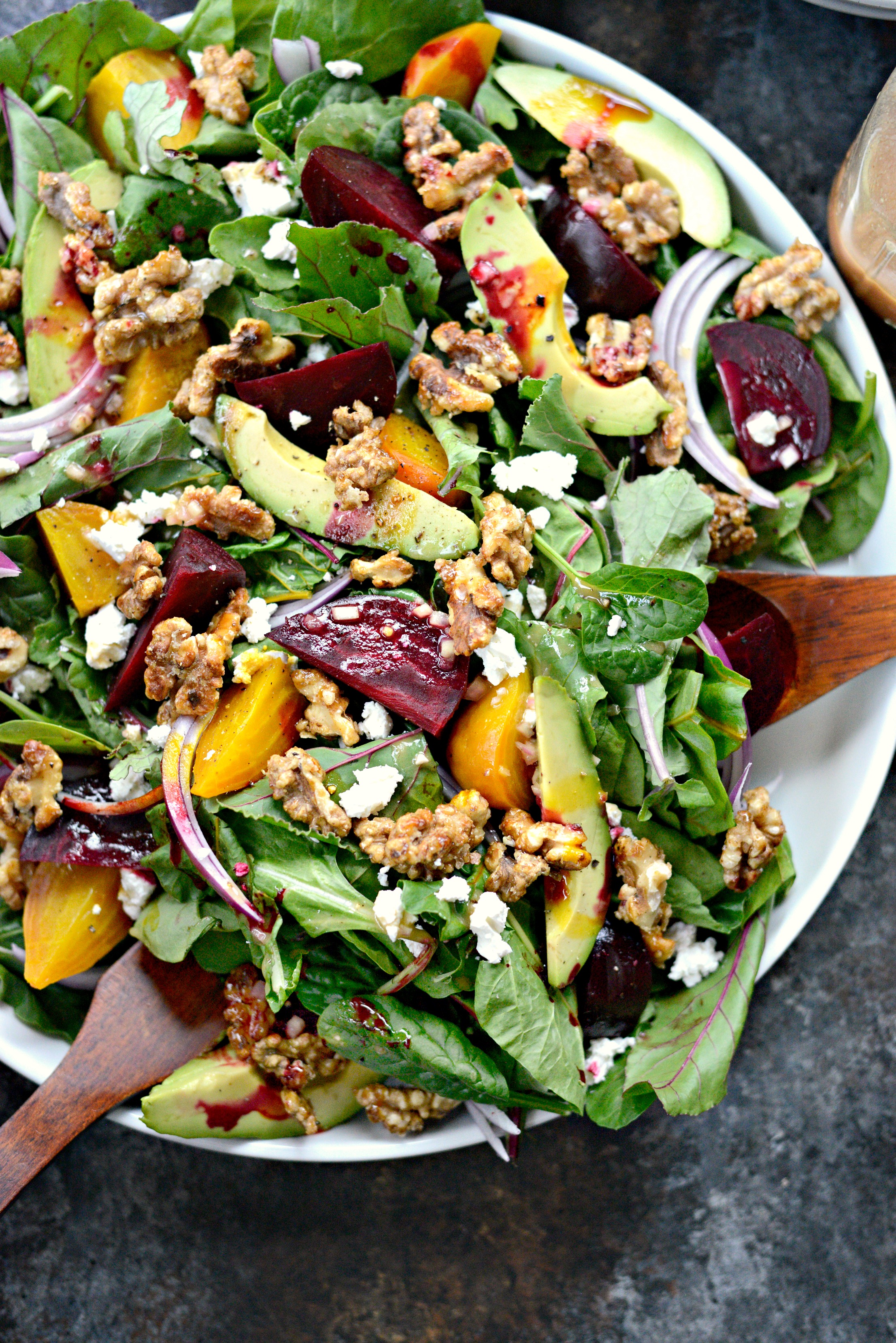 Mixed Green Salad with Honey Mustard Vinaigrette Recipe