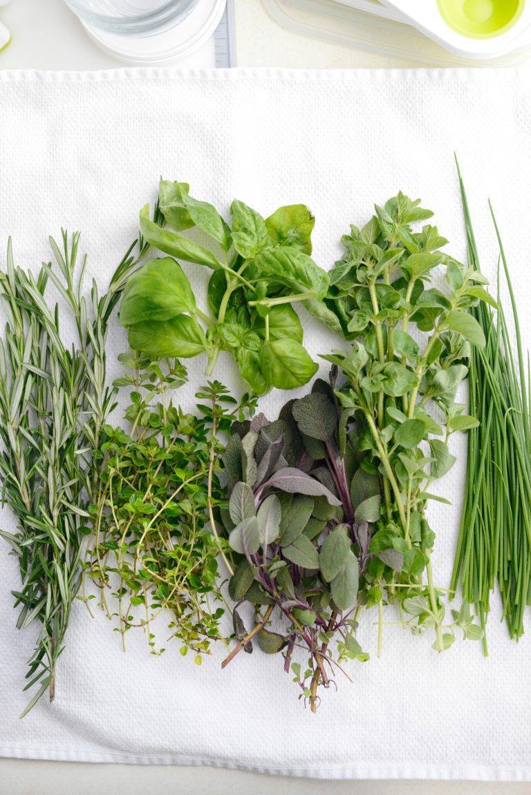 3 Ways to Freeze Fresh Herbs with Pampered Chef - Simply Scratch