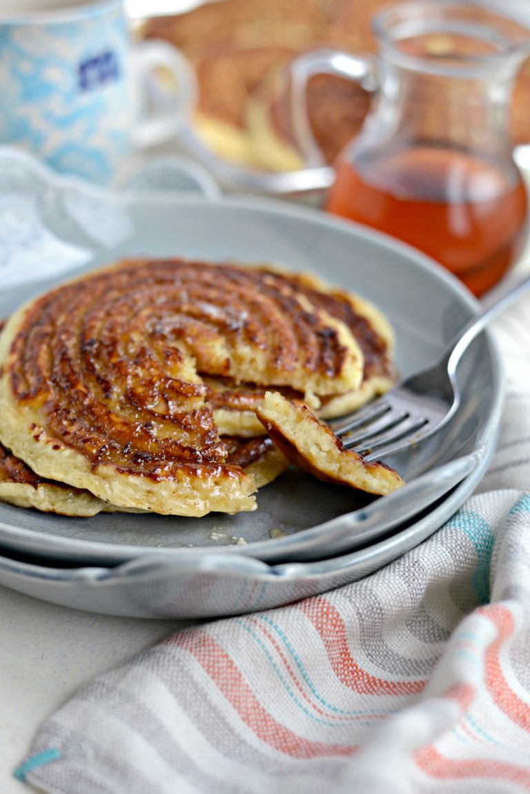 Cinnamon Swirl Pancakes Simply Scratch