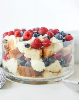 Red White and Blue Trifle