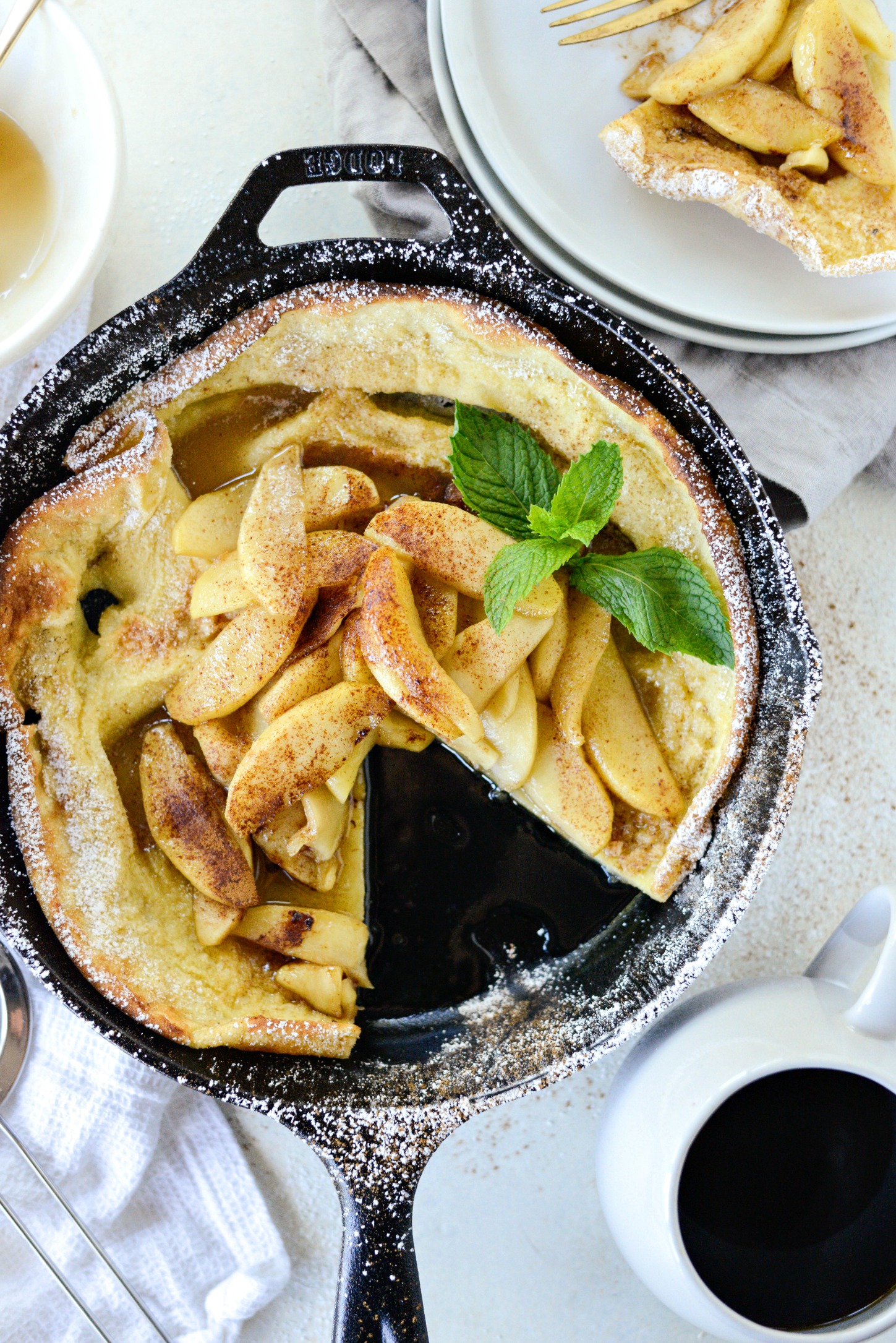 Caramelized Apple Dutch Baby for One (or More) - Simply Scratch